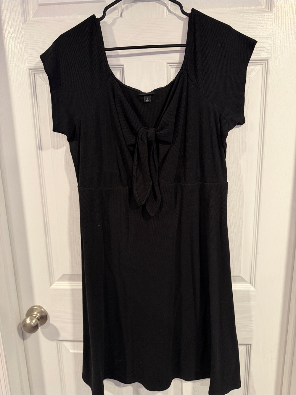 torrid Black Midi Dress with Front Tie